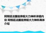 阿根廷法国谁捧起大力神杯详细内容 阿根廷法国谁捧起大力神杯具体介绍