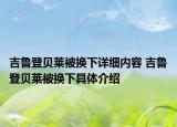 吉鲁登贝莱被换下详细内容 吉鲁登贝莱被换下具体介绍