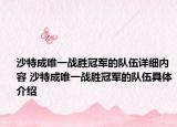 沙特成唯一战胜冠军的队伍详细内容 沙特成唯一战胜冠军的队伍具体介绍