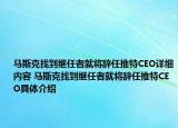 马斯克找到继任者就将辞任推特CEO详细内容 马斯克找到继任者就将辞任推特CEO具体介绍