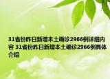 31省份昨日新增本土确诊2966例详细内容 31省份昨日新增本土确诊2966例具体介绍