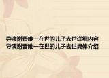 导演谢晋唯一在世的儿子去世详细内容 导演谢晋唯一在世的儿子去世具体介绍