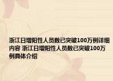 浙江日增阳性人员数已突破100万例详细内容 浙江日增阳性人员数已突破100万例具体介绍