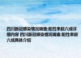 四川新冠感染情况调查:阳性率超六成详细内容 四川新冠感染情况调查:阳性率超六成具体介绍