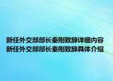 新任外交部部长秦刚致辞详细内容 新任外交部部长秦刚致辞具体介绍