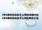 XBB毒株到底该怎么预防详细内容 XBB毒株到底该怎么预防具体介绍
