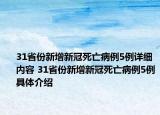 31省份新增新冠死亡病例5例详细内容 31省份新增新冠死亡病例5例具体介绍