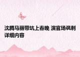 沈腾马丽带坑上春晚 演官场讽刺详细内容