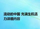 流动的中国 充满生机活力详细内容