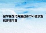 留学生在乌克兰过春节不能放烟花详细内容