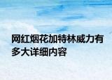 网红烟花加特林威力有多大详细内容