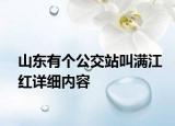 山东有个公交站叫满江红详细内容