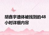 胡鑫宇遗体被找到的48小时详细内容