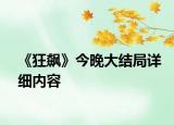 《狂飙》今晚大结局详细内容