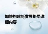 加快构建新发展格局详细内容