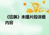《狂飙》未播片段详细内容