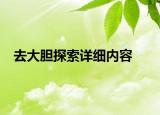 去大胆探索详细内容