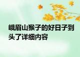 峨眉山猴子的好日子到头了详细内容