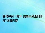 俄乌冲突一周年 战局未来走向何方?详细内容