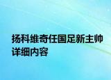 扬科维奇任国足新主帅详细内容