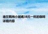 谁在鹤岗小城喝38元一杯的咖啡详细内容