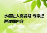 水痘进入高发期 专家提醒详细内容