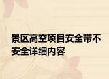 景区高空项目安全带不安全详细内容