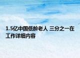 1.5亿中国低龄老人 三分之一在工作详细内容