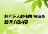 芯片狂人赵伟国 被审查起诉详细内容