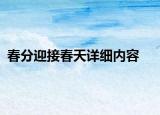 春分迎接春天详细内容