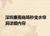 深圳暴雨商场秒变水帘洞详细内容