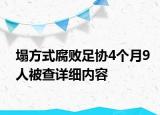 塌方式腐败足协4个月9人被查详细内容