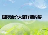 国际油价大涨详细内容