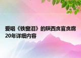 爱唱《铁窗泪》的陕西贪官贪腐20年详细内容