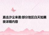 直击沙尘来袭:部分地区白天如黑夜详细内容