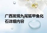 广西发现九尾狐甲鱼化石详细内容