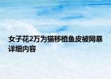 女子花2万为猫移植鱼皮被网暴详细内容