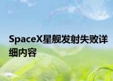 SpaceX星舰发射失败详细内容