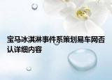 宝马冰淇淋事件系策划易车网否认详细内容