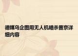 德媒乌企图用无人机暗杀普京详细内容