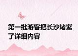 第一批游客把长沙堵紫了详细内容