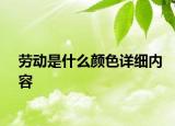劳动是什么颜色详细内容