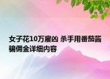 女子花10万雇凶 杀手用番茄酱骗佣金详细内容