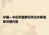 中国—中东欧国家经贸合作新观察详细内容
