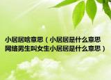 小居居啥意思（小居居是什么意思网络男生叫女生小居居是什么意思）