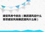 建安风骨今犹在（魏武遗风是什么意思建安风骨魏武遗风什么梗）