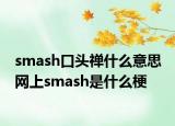 smash口头禅什么意思 网上smash是什么梗