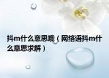 抖m什么意思哦（网络语抖m什么意思求解）