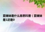喜猪妹是什么意思科普（喜猪妹是1还是0