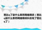 芭比q了是什么意思网络用语（芭比q是什么意思网络用语抖音完了芭比q了）
